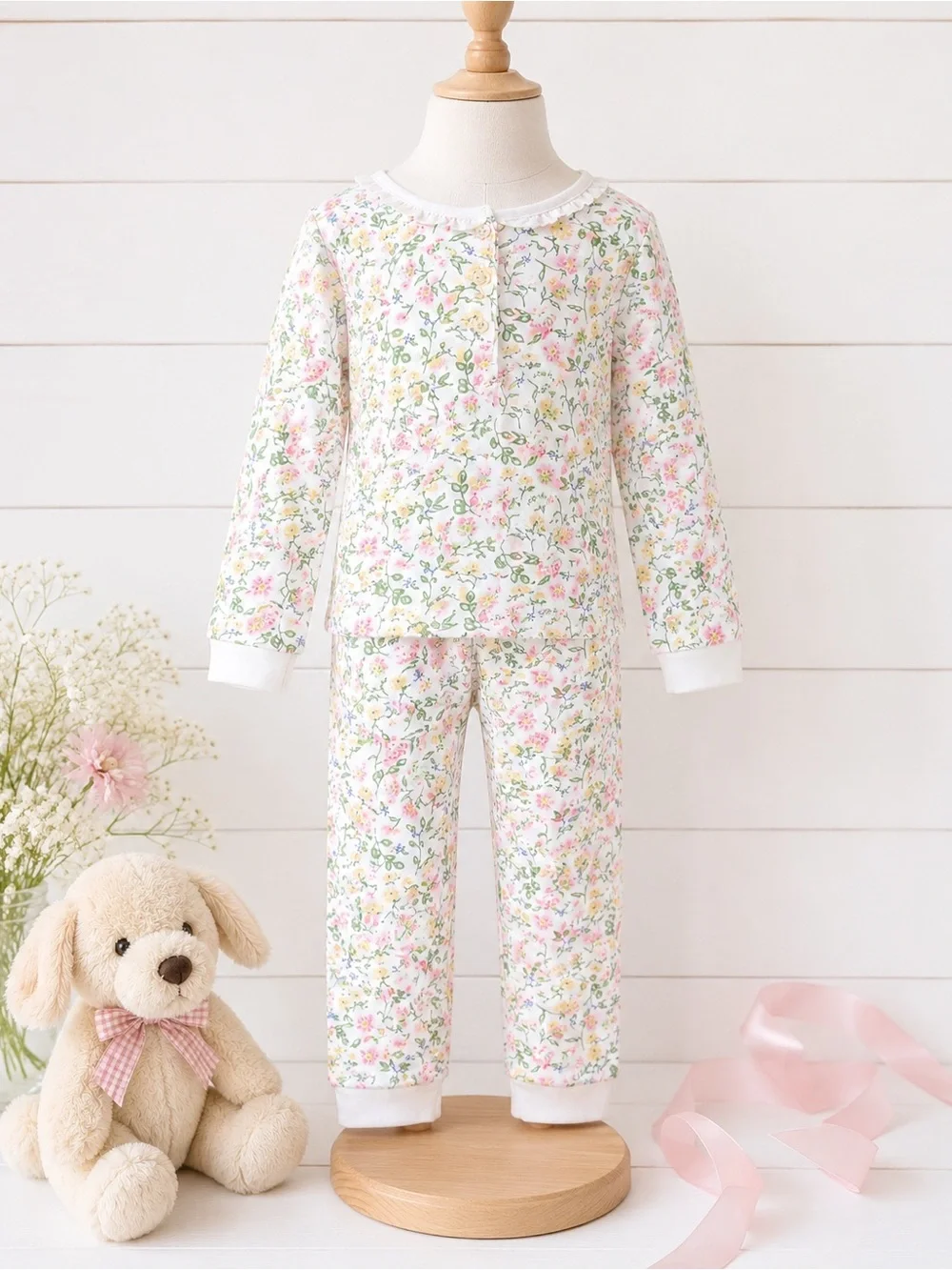 Nellapima Berry Wildflowers Pima Cotton Pajama Set NWT Girls Size 5